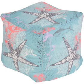 Livabliss Rain Aqua Charcoal Coral Cream Lavender Pouf