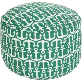 Livabliss Rain Off White Emerald Pouf