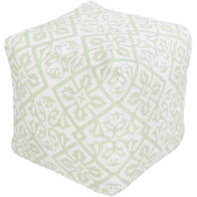 Livabliss Rain Seafoam Blush Polyester Pouf