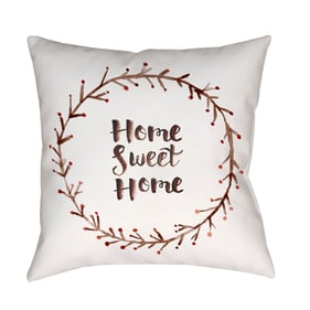 Livabliss Sweet Home II Off White Light Silver Pale Slate Accent Pillow Cov...