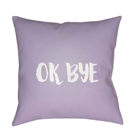 Livabliss Ok Bye Metallic Silver Off White Grey Pale Slate Lilac Accent Pil...