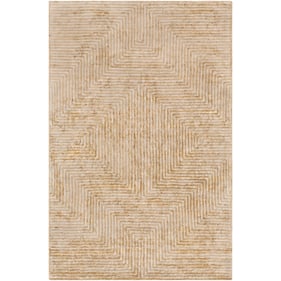 Livabliss Quartz Mustard Light Beige Handmade Rug - 36x24