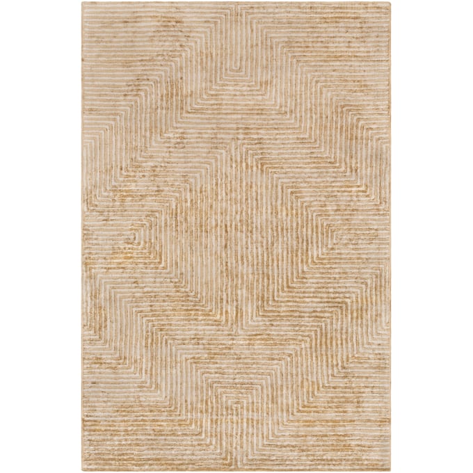 Livabliss Quartz Mustard Light Beige Handmade Rug - 36x24 QTZ5031-23