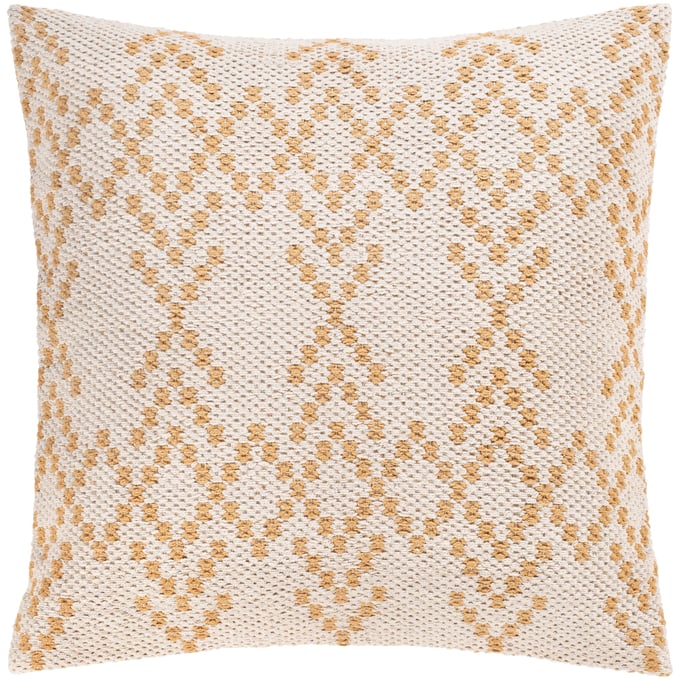 Livabliss Ryder Ivory Tan Accent Pillow Cover - 20x20 RDE001-2020