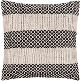 Livabliss Ryder Black Ivory Poly Pillow - 20x20