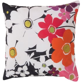 Livabliss Rain Purple Black Plum Red Burnt Orange White Accent Pillow Cover...