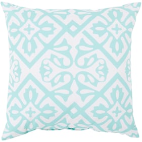 Livabliss Rain Aqua Blush Accent Pillow Cover - 18x18