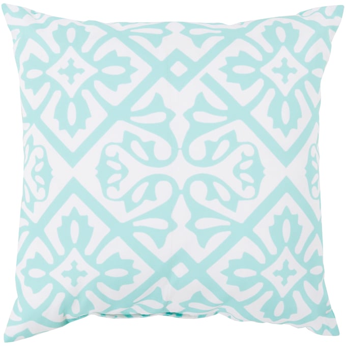 Livabliss Rain Aqua Blush Accent Pillow Cover - 18x18 RG064-1818