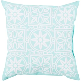 Livabliss Rain Blush Aqua Accent Pillow Cover - 18x18