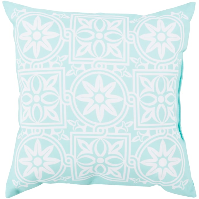 Livabliss Rain Blush Aqua Accent Pillow Cover - 18x18 RG069-1818