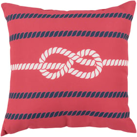 Livabliss Rain Red Navy Blush Accent Pillow Cover - 18x18