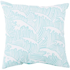 Livabliss Rain Rustic Aqua Blush Pillow Cover - 20x20