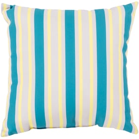 Livabliss Rain Aqua Light Gray Bright Yellow Accent Pillow Cover - 20x20