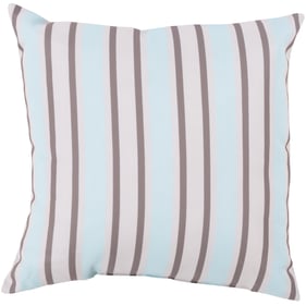 Livabliss Rain Pale Blue Dark Brown Light Gray Accent Pillow Cover - 20x20