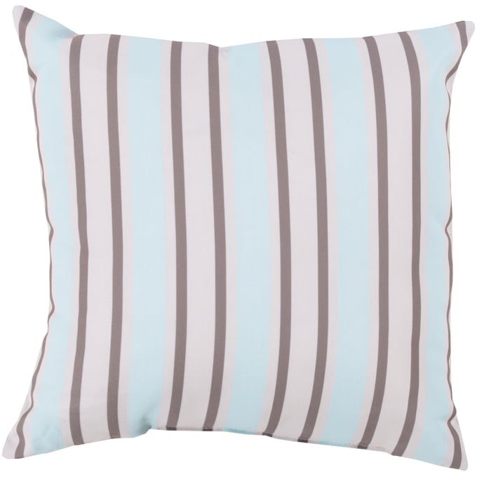 Livabliss Rain Pale Blue Dark Brown Light Gray Accent Pillow Cover - 20x20 RG111-2020