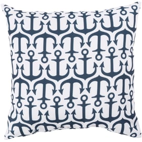 Livabliss Rain Ink Blue Off White Accent Pillow Cover - 20x20