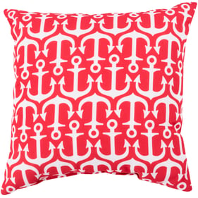 Livabliss Rain Red Off White Accent Pillow Cover - 20x20