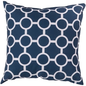 Livabliss Rain Dark Blue Light Gray Floor Pillow Cover - 26x26