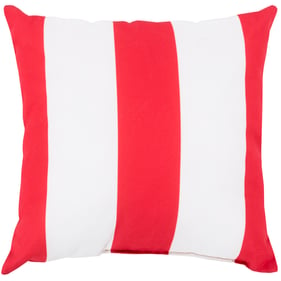 Livabliss Rain Off White Red Floor Pillow Cover - 26x26