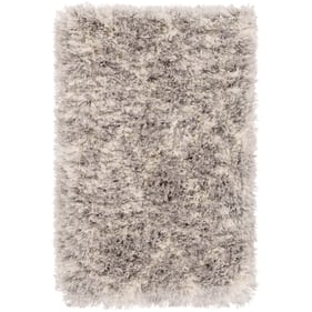 Livabliss Rhapsody Medium Gray Ivory Cream Machine Woven Rug - 35x24