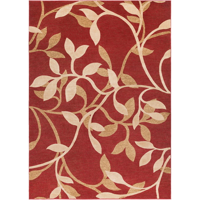 Livabliss Riley Mustard Olive Light Beige Tan Dark Brown Burgundy Machine Woven Rug - 130x94 RLY5011-7101010