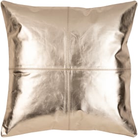 Livabliss Ritz Metallic Gold Accent Pillow Cover - 18x18