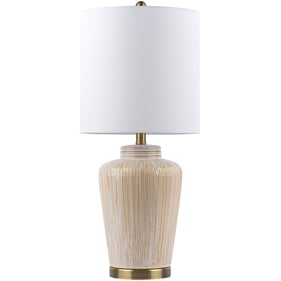 Livabliss Rayna Ivory Gold White Accent Table Lamp