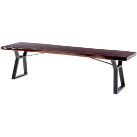 Livabliss Stavanger Brown Black Dining Bench