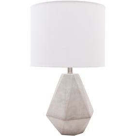 Livabliss Stonington White Light Gray Accent Table Lamp