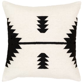 Livabliss Shiprock Black Cream Down Accent Pillow - 20x20