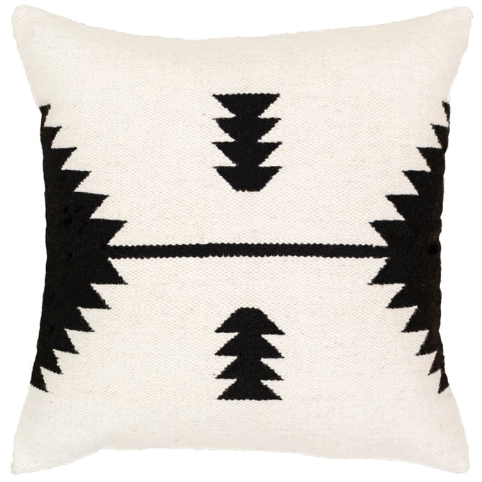 Livabliss Shiprock Black Cream Down Accent Pillow - 20x20 SHO001-2020D