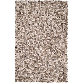 Livabliss Summit Charcoal Gray Cream Black Handmade Rug - 66x42