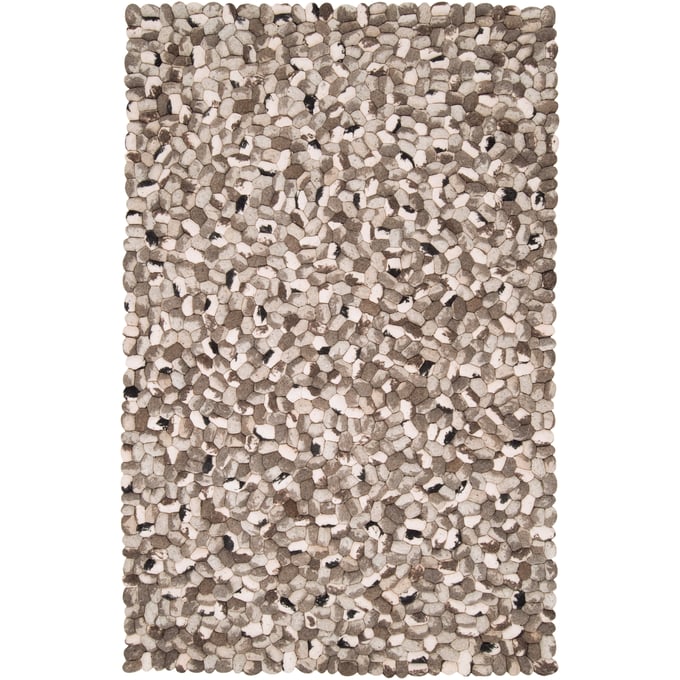 Livabliss Summit Charcoal Gray Cream Black Handmade Rug - 66x42 SMT6600-3656