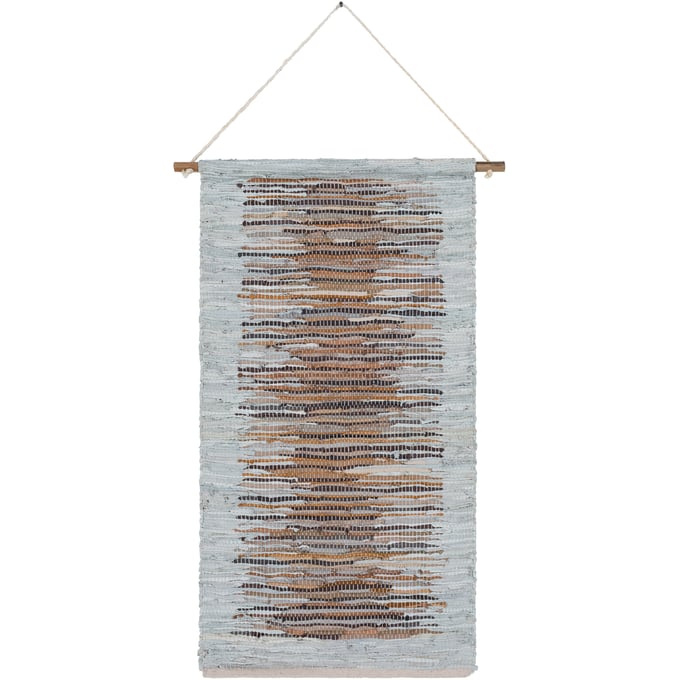 Livabliss Santos Slate Tan Light Gray Taupe Brown Wall Hanging SNO1000-2244