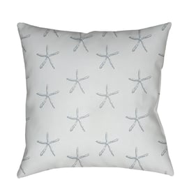 Livabliss Coastal Light Grey Metallic Silver Ivory Slate Accent Pillow Cove...