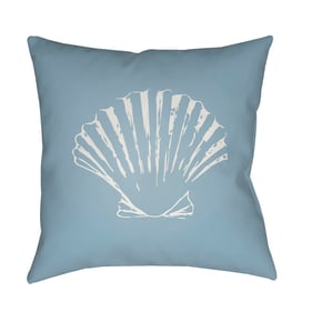 Livabliss Shells II Pewter Light Metallic Silver Accent Pillow Cover - 18x1...