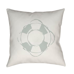 Livabliss Nautical Light Grey Silver Ivory Pale Slate Accent Pillow Cover -...