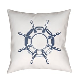 Livabliss Nautical II Off White Light Silver Pale Slate Accent Pillow Cover...