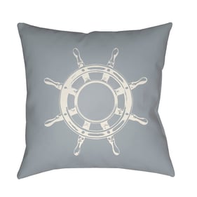 Livabliss Nautical II Pewter Pearl Grey Metallic Silver Accent Pillow Cover...