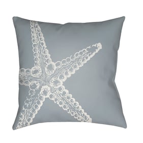 Livabliss Nautical III Pewter Light Metallic Silver Grey Accent Pillow Cove...