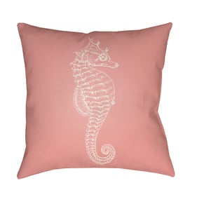 Livabliss Seahorse Khaki Rose Gold Pearl Light Wood Accent Pillow Cover - 1...