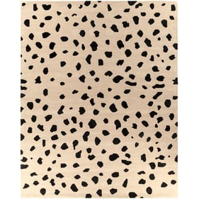 Livabliss Stella Khaki Black Handmade Rug - 120x96