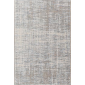 Livabliss Santa Cruz Pale Blue Taupe Cream Machine Woven Rug - 114x79