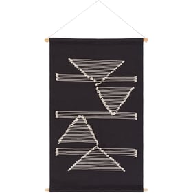 Livabliss Savion Beige Black Wall Hanging