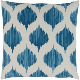 Livabliss Ogee Sky Blue Cream Down Accent Pillow - 22x22