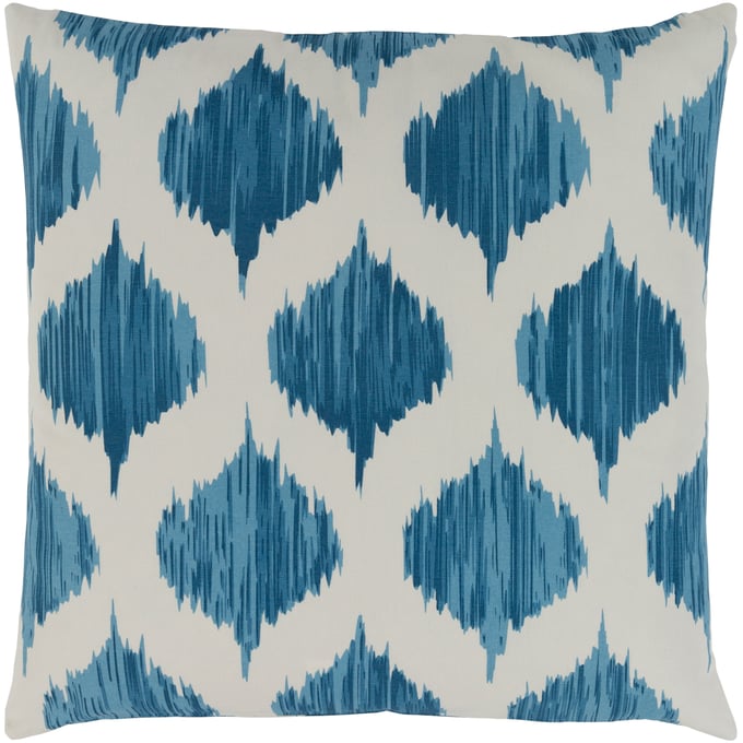 Livabliss Ogee Sky Blue Cream Accent Pillow Cover - 18x18 SY048-1818