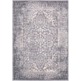 Livabliss Tibetan Charcoal Ivory Tan Machine Woven Rug - 67x47