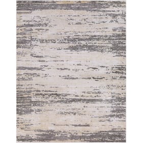 Livabliss Tibetan Tan Beige Charcoal Machine Woven Rug - 122x94