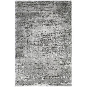 Livabliss Tibetan Medium Gray Charcoal Machine Woven Rug - 35x24