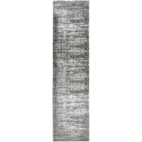 Livabliss Tibetan Medium Gray Charcoal Machine Woven Rug - 120x31